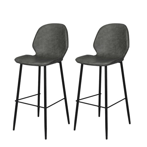 2x Bar Stool Counter Chair Pu Leather Kitchen Pub