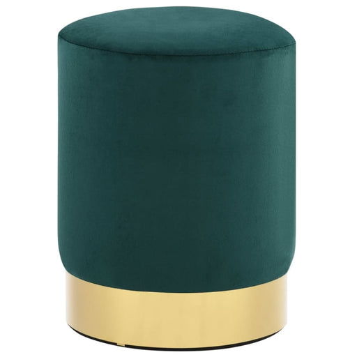 Stool Dark Green And Gold Velvet Xakntx