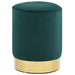 Stool Dark Green And Gold Velvet Xakntx