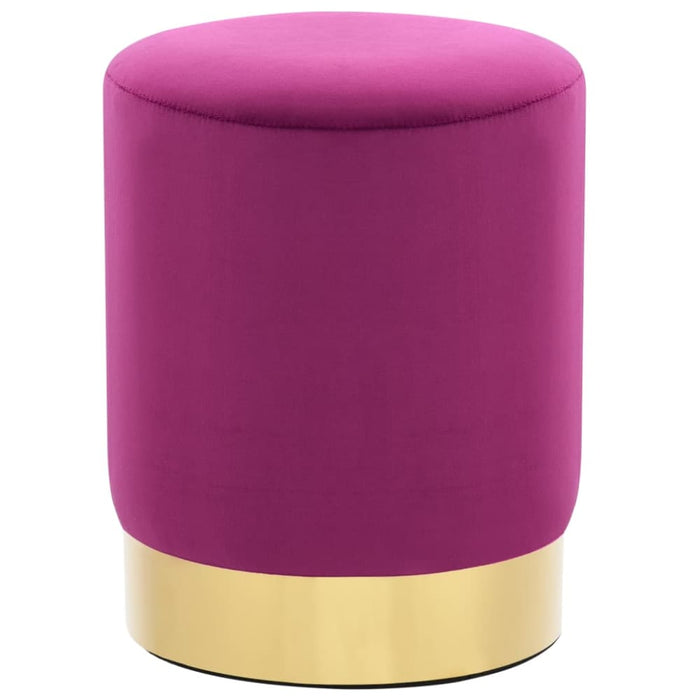 Stool Purple And Gold Velvet Xaknti