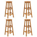 Bar Stools 4 Pcs Solid Acacia Wood Gl69715