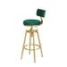 1x Bar Stools Kitchen Stool Chair Swivel Barstools Velvet