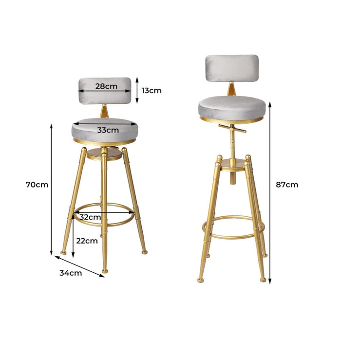 Bar Stools Kitchen Stool Chair Swivel Barstools Velvet