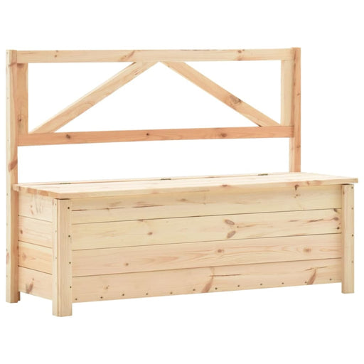 Storage Bench 120 Cm Solid Pine Wood Xnnpna