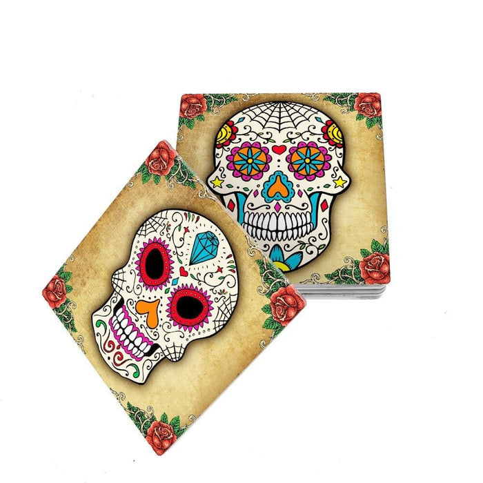 Sugar Skull Acrylic Table Coasters