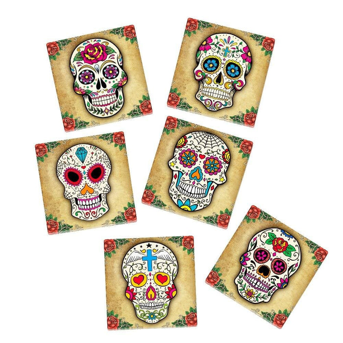 Sugar Skull Acrylic Table Coasters