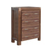 Tallboy With 4 Storage Drawers Solid Wooden Assembled