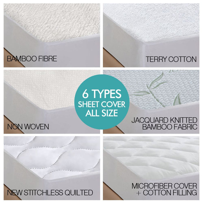 Terry Cotton Fully Fitted Waterproof Mattress Protector King