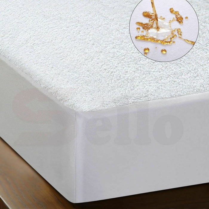 Terry Cotton Fully Fitted Waterproof Mattress Protector King