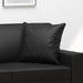 Throw Pillows 2 Pcs Black 40x40 Cm Faux Leather Takaik