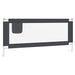 Toddler Safety Bed Rail Dark Grey 200x25 Cm Fabric Obxtt