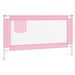 Toddler Safety Bed Rail Pink 140x25 Cm Fabric Obxbo