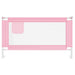 Toddler Safety Bed Rail Pink 140x25 Cm Fabric Obxbo