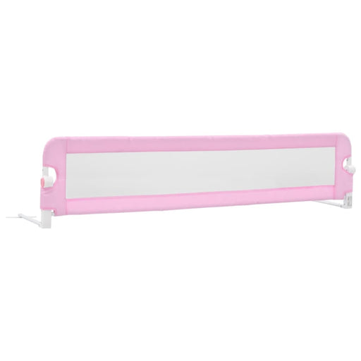 Toddler Safety Bed Rail Pink 180x42 Cm Polyester Oboio