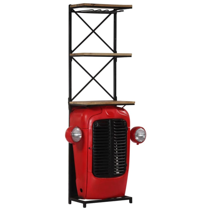 Tractor Wine Cabinet 49x32x183 Cm Solid Mango Wood Xainio