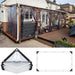 Transparent Outdoor Tarpaulin 0.14 0.16mm Pe Rainproof