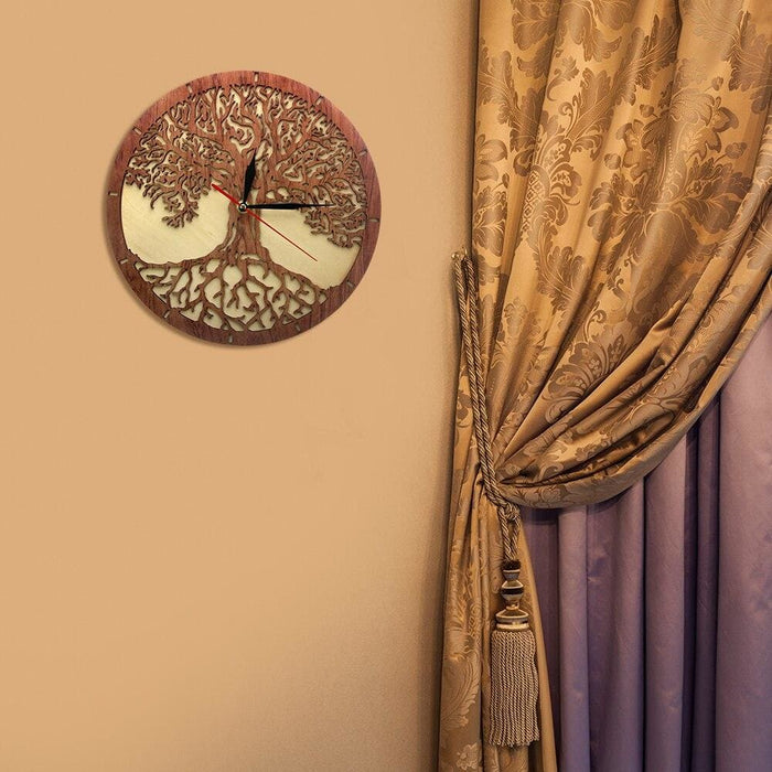 Tree Of Life Wooden Wall Clock