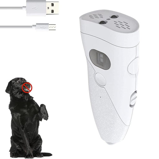 Ultrasonic Flashlight Bark Deterrent Dual Sensors Usb