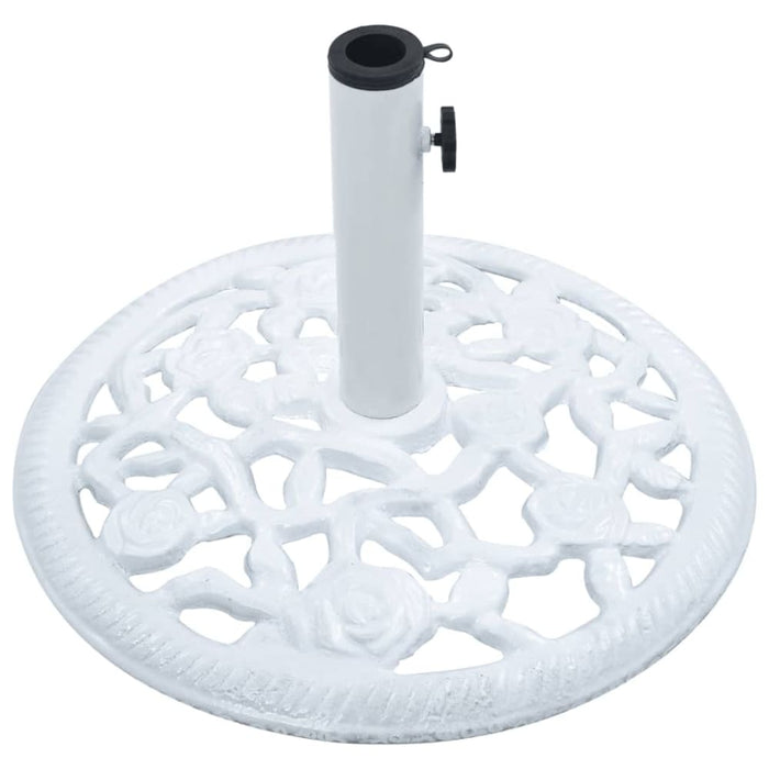 Umbrella Base White 12 Kg 48 Cm Cast Iron Ainlb