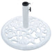 Umbrella Base White 12 Kg 48 Cm Cast Iron Ainlb