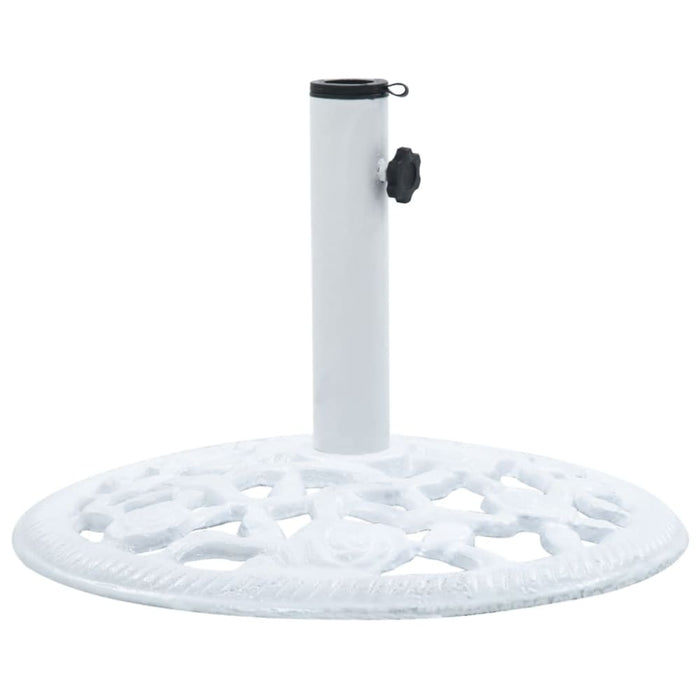 Umbrella Base White 12 Kg 48 Cm Cast Iron Ainlb