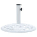 Umbrella Base White 12 Kg 48 Cm Cast Iron Ainlb