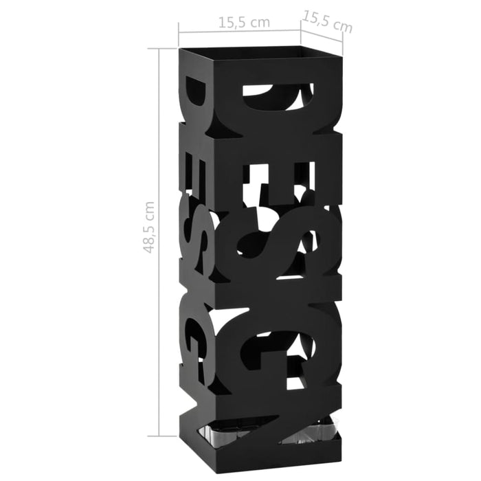 Umbrella Stand Design Steel Black Xalikt