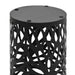 Umbrella Stand Leaves Steel Black Xalnbx