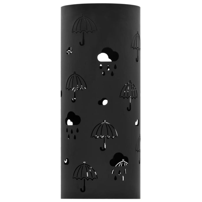 Umbrella Stand Umbrellas Steel Black Xalnba