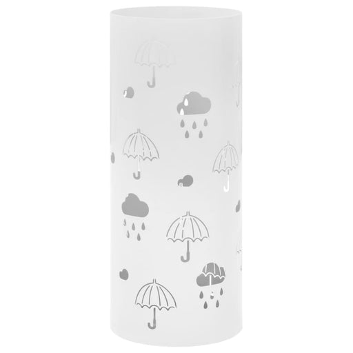 Umbrella Stand Umbrellas Steel White Xalnbp