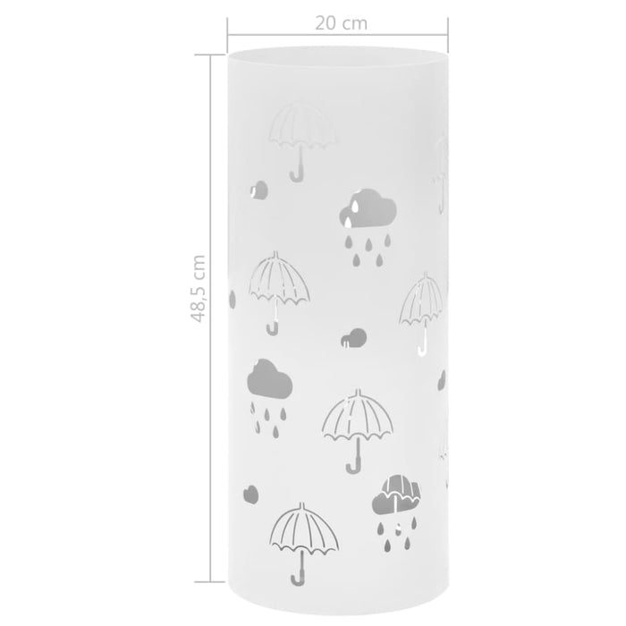 Umbrella Stand Umbrellas Steel White Xalnbp