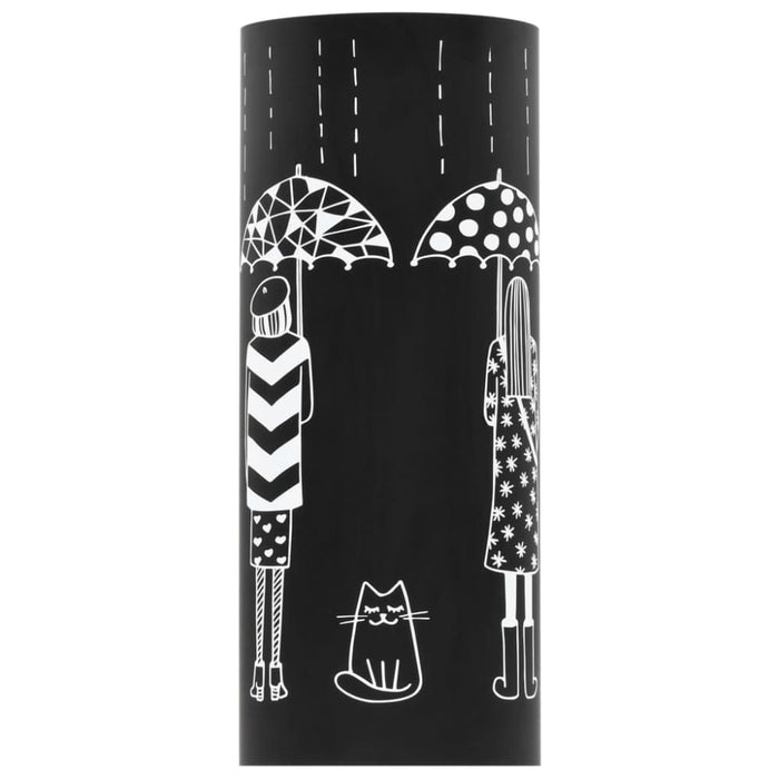 Umbrella Stand Women Steel Black Xalnbb