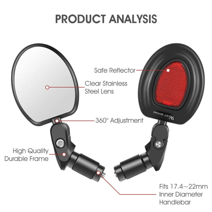 Unbreakable Wide Angle Rearview Mirror