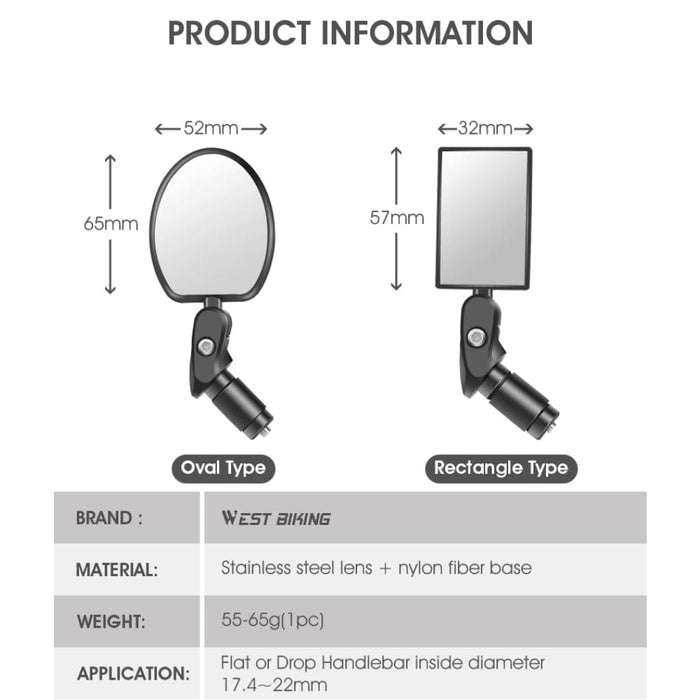 Unbreakable Wide Angle Rearview Mirror