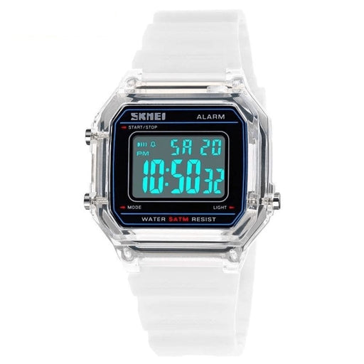 Unisex Transparent Sport Digital Casual Wristwatches