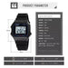 Unisex Transparent Sport Digital Casual Wristwatches