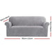 Velvet Sofa Cover Plush Couch Lounge Slipcover 3 Seater Grey