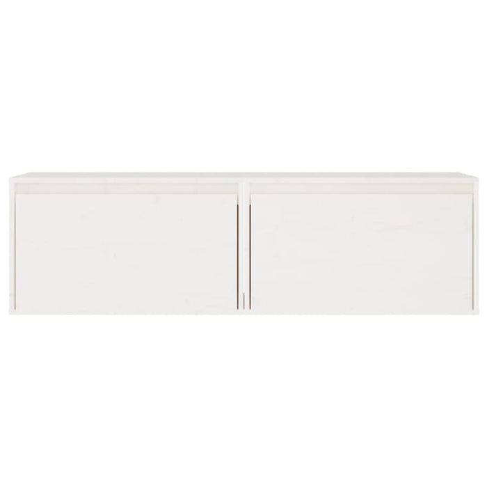 Wall Cabinets 2 Pcs White 60x30x35 Cm Solid Wood Pine Notaan