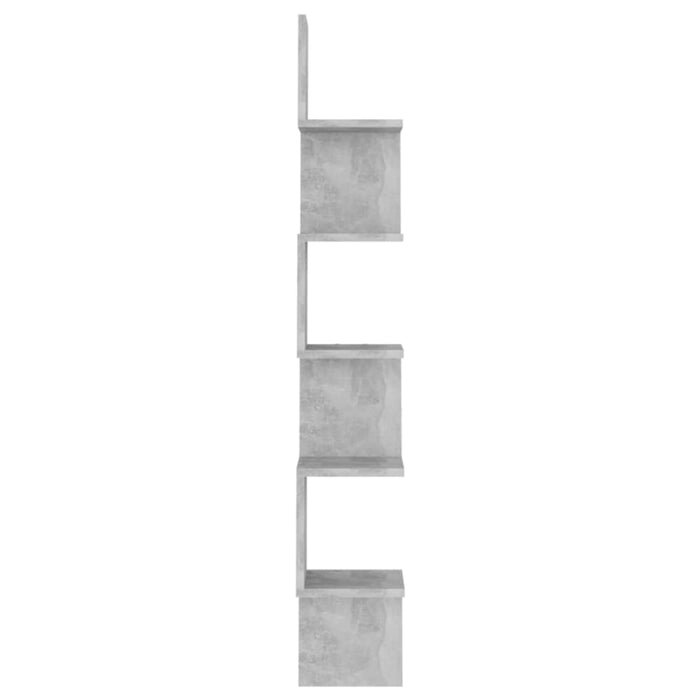 Wall Corner Shelf Concrete Grey Chipboard Nbixno