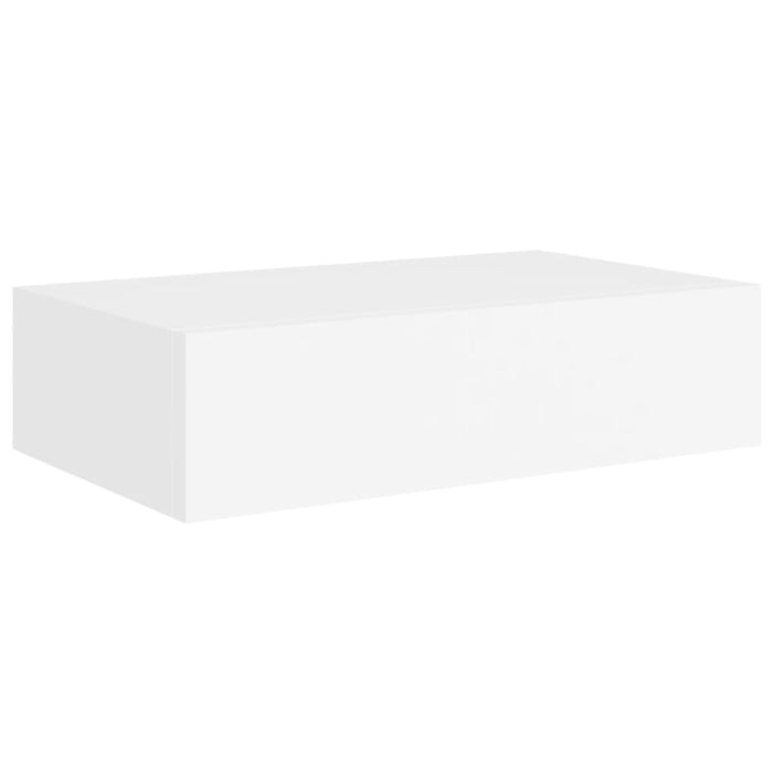 Wall-mounted Drawer Shelf White 40x23.5x10cm Mdf Ttbxao