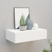 Wall-mounted Drawer Shelf White 40x23.5x10cm Mdf Ttbxao