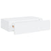 Wall-mounted Drawer Shelf White 40x23.5x10cm Mdf Ttbxao