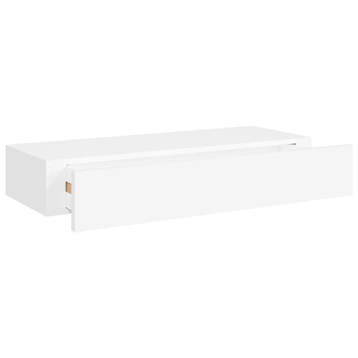 Wall-mounted Drawer Shelf White 60x23.5x10 Cm Mdf Ttbxpp