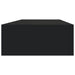 Wall - mounted Drawer Shelves 2 Pcs Black 60x23.5x10cm Mdf