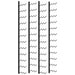 Wall-mounted Wine Racks For 72 Bottles 2 Pcs Black Iron