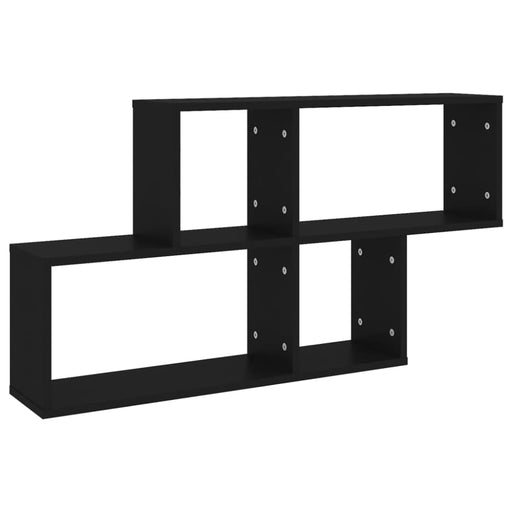 Wall Shelf Black 100x18x53 Cm Chipboard Nbiolo