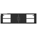 Wall Shelf Glossy Look Black Chipboard Nblxlt