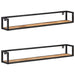 Wall Shelves 2 Pcs 120 Cm Rough Mango Wood Txblit