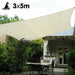 Wallaroo Waterproof Shade Sail 3x5m Rectangle