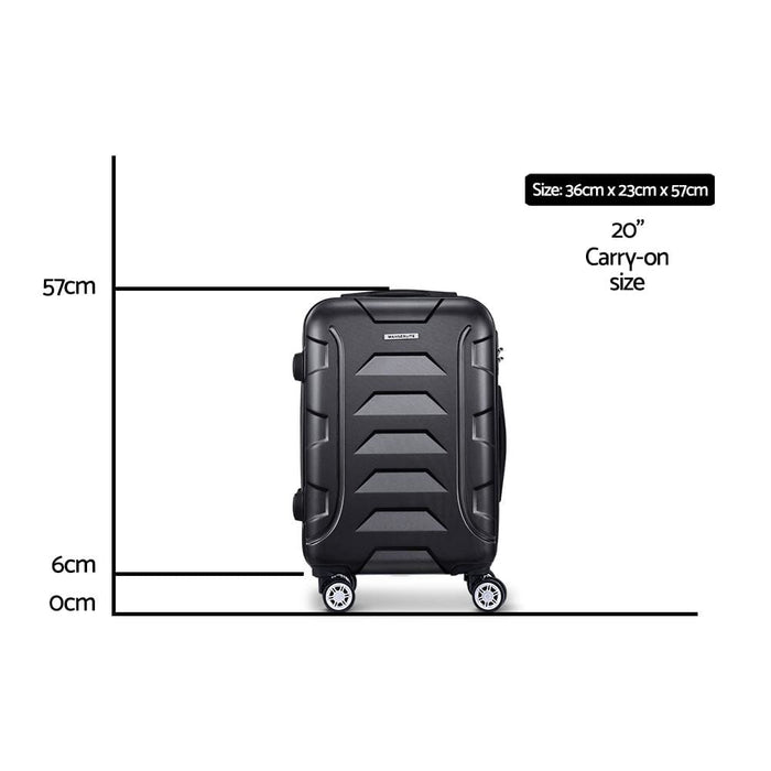 Wanderlite 20’ Luggage Sets Suitcase Trolley Travel Hard